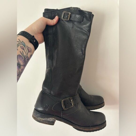 Frye Veronica Slouch Boot, Black, Size 7.5 - Picture 4 of 12